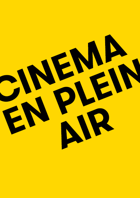 Cinema en plein air Label gelb